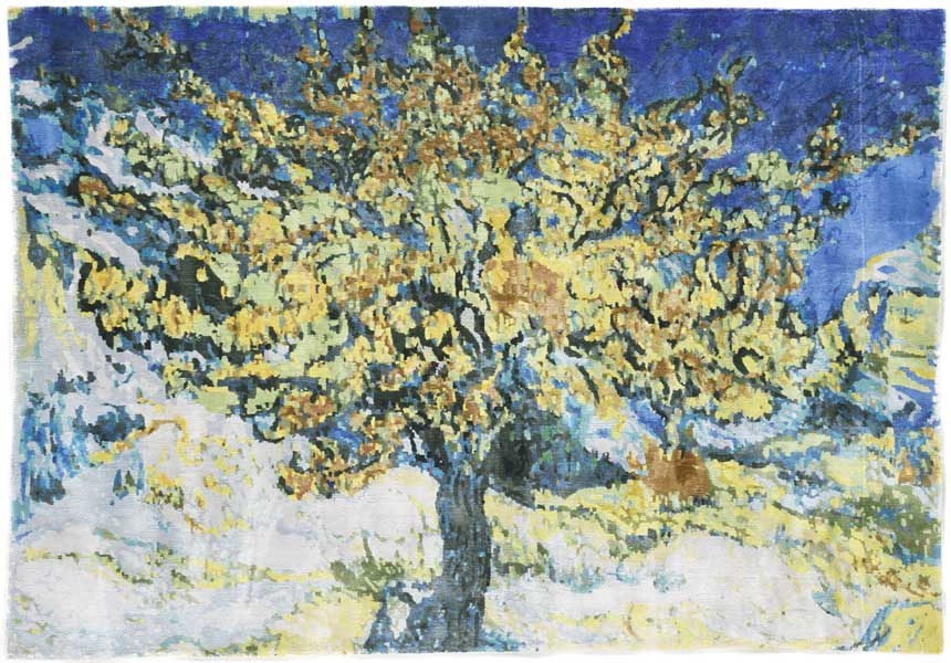 The Mulberry Tree art rug, after van Gogh